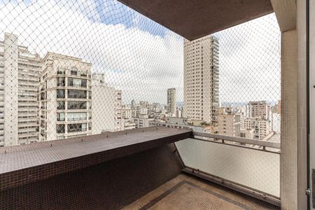 Varanda da Sala de apartamento para alugar com 3 quartos, 220m² em Santa Cecilia, São Paulo