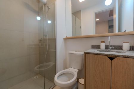 Banheiro de apartamento à venda com 1 quarto, 26m² em Bela Vista, São Paulo
