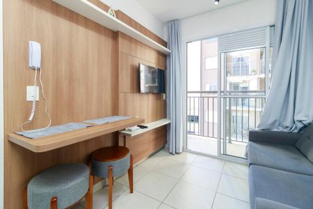 Sala de apartamento para alugar com 1 quarto, 30m² em Jardim Caravelas, São Paulo