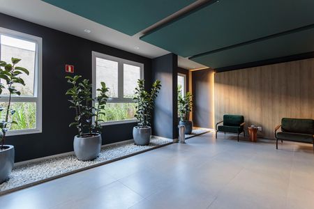 Apartamento para alugar com 36m², 2 quartos e sem vaga Apartamento para alugar com 36m², 2 quartos e sem vagaHall social