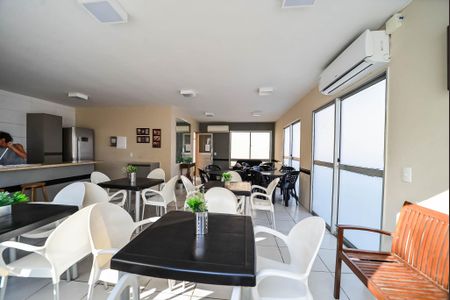 Apartamento para alugar com 44m², 2 quartos e 1 vagaÁrea comum - Salão de festas