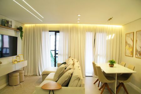 Apartamento à venda com 79m², 2 quartos e 1 vagaSala e Cozinha integrada 