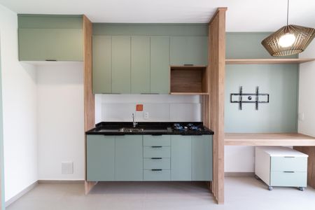 Sala - Cozinha de apartamento à venda com 1 quarto, 26m² em Vila Butantã, São Paulo