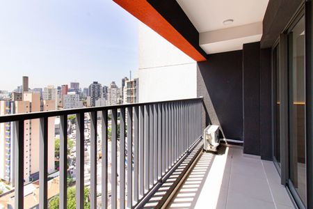 Apartamento para alugar com 32m², 1 quarto e sem vagaVaranda