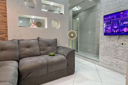 Sala de apartamento para alugar com 1 quarto, 34m² em José Menino, Santos