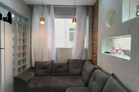 Sala de apartamento para alugar com 1 quarto, 34m² em José Menino, Santos