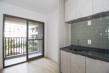 Sala/Cozinha de apartamento para alugar com 1 quarto, 32m² em Pinheiros, São Paulo