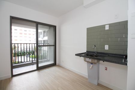 Sala/Cozinha de apartamento para alugar com 1 quarto, 32m² em Pinheiros, São Paulo