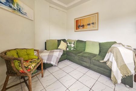 Sala de apartamento para alugar com 1 quarto, 60m² em Jardim Três Marias, Guarujá