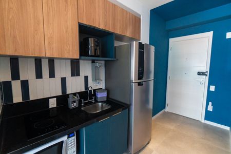 Cozinha de kitnet/studio para alugar com 1 quarto, 29m² em Vila Clementino, São Paulo
