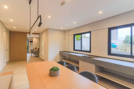 Studio para alugar com 25m², 1 quarto e sem vaga Studio para alugar com 25m², 1 quarto e sem vagaÁrea comum - Espaço Gourmet