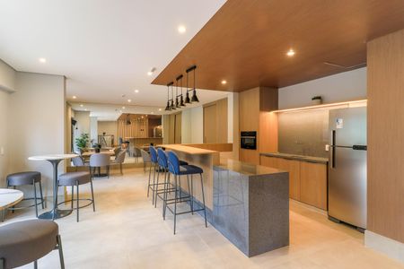 Studio para alugar com 25m², 1 quarto e sem vaga Studio para alugar com 25m², 1 quarto e sem vagaÁrea comum - Salão de festas