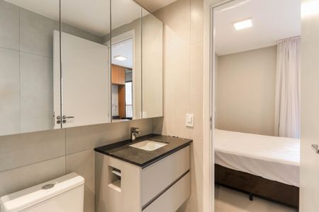 Studio para alugar com 25m², 1 quarto e sem vaga Studio para alugar com 25m², 1 quarto e sem vagaBanheiro