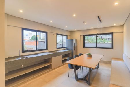 Studio para alugar com 25m², 1 quarto e sem vaga Studio para alugar com 25m², 1 quarto e sem vagaÁrea comum - Espaço Gourmet