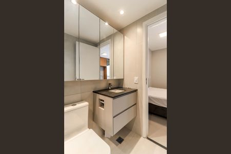 Studio para alugar com 25m², 1 quarto e sem vaga Studio para alugar com 25m², 1 quarto e sem vagaBanheiro