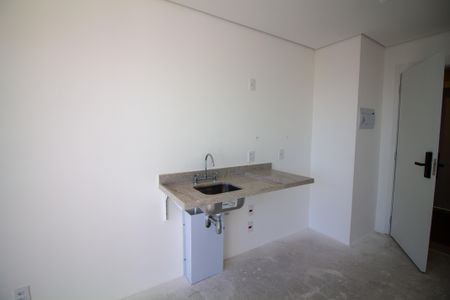Cozinha de kitnet/studio para alugar com 1 quarto, 25m² em Santo Amaro, São Paulo