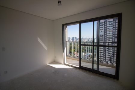Sala / Quarto - Studio de kitnet/studio para alugar com 1 quarto, 25m² em Santo Amaro, São Paulo