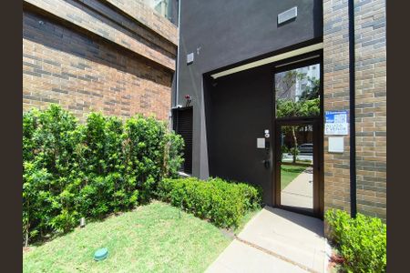 Studio para alugar com 27m², 1 quarto e sem vagaFachada + Plaquiinha