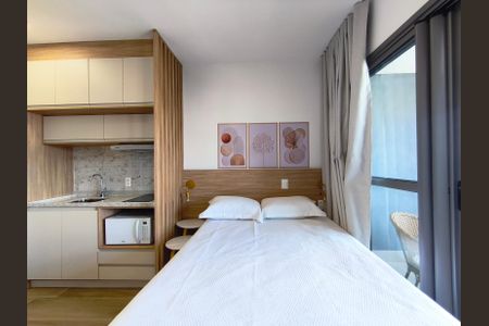 Studio para alugar com 27m², 1 quarto e sem vagaQuarto