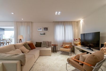 Sala de apartamento à venda com 3 quartos, 134m² em Várzea da Barra Funda, São Paulo