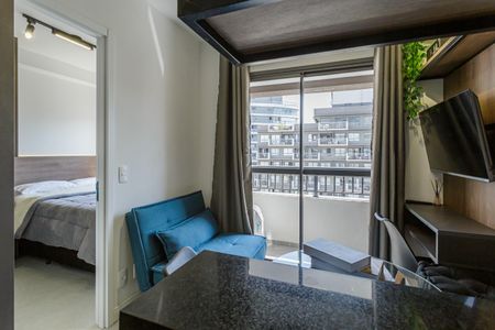 Sala de apartamento para alugar com 1 quarto, 25m² em Vila Nova Conceição, São Paulo