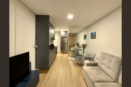 Sala de apartamento para alugar com 1 quarto, 38m² em Jardim Caravelas, São Paulo