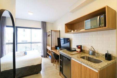 Studio de kitnet/studio para alugar com 1 quarto, 22m² em Jardim das Acacias, São Paulo