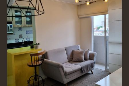 Sala de apartamento à venda com 2 quartos, 49m² em Vila Floresta, Santo André