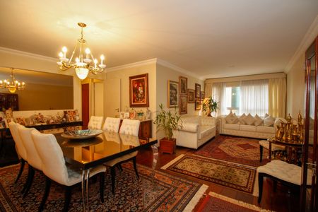 Sala de Estar e Jantar de apartamento à venda com 3 quartos, 135m² em Jardim Paulista, São Paulo