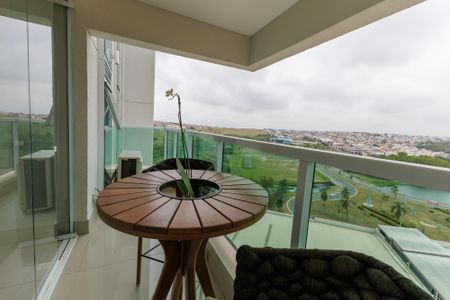 Vista da Varanda Sala de apartamento para alugar com 3 quartos, 87m² em Vila Bergamo, Indaiatuba