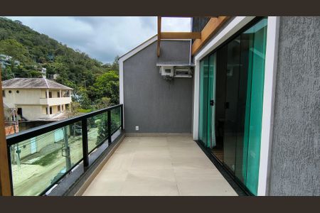 Varanda da Suíte 1 de casa de condomínio à venda com 3 quartos, 196m² em Vargem Grande, Rio de Janeiro