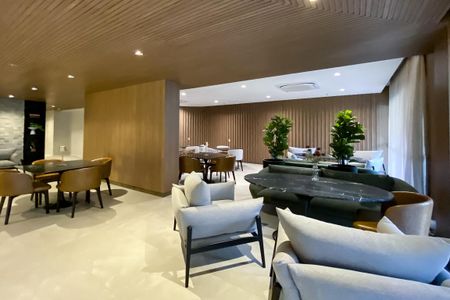 Studio à venda com 47m², 1 quarto e 1 vagaSalão de Festas