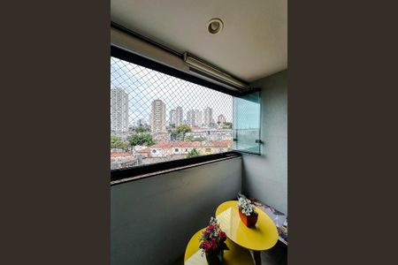 Varanda da Sala de apartamento à venda com 2 quartos, 60m² em Vila Bertioga, São Paulo