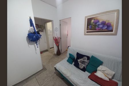 Sala de apartamento para alugar com 1 quarto, 56m² em Centro, São Vicente