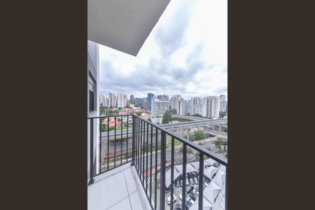 Varanda do Studio de kitnet/studio para alugar com 1 quarto, 26m² em Campo Belo, São Paulo