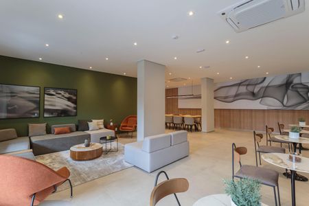 Apartamento à venda com 27m², 1 quarto e sem vaga Apartamento à venda com 27m², 1 quarto e sem vagaÁrea comum - Salão de festas