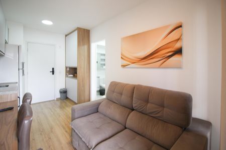 Sala de apartamento para alugar com 1 quarto, 40m² em Indianópolis, São Paulo