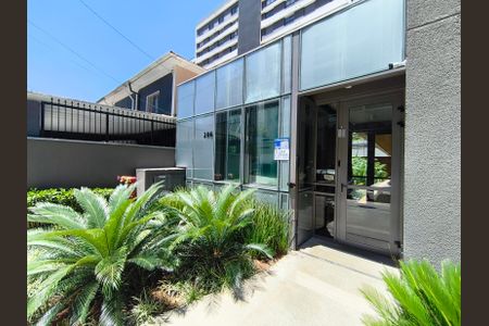 Studio para alugar com 19m², 1 quarto e sem vagaFachada + Plaquinha