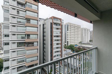 Varanda do Studio de kitnet/studio à venda com 1 quarto, 29m² em Indianópolis, São Paulo