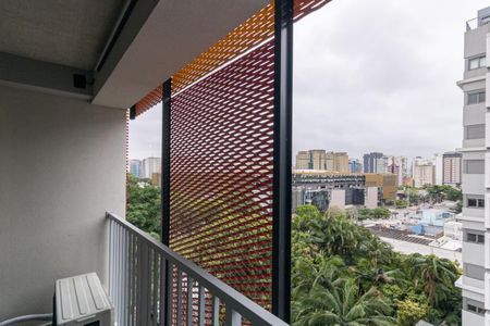 Studio para alugar com 28m², 1 quarto e sem vagaVaranda