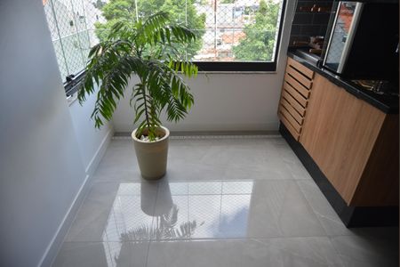 Varanda gourmet de apartamento à venda com 3 quartos, 93m² em Campestre, Santo André