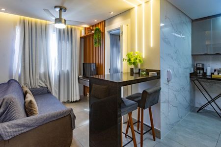 Sala  de apartamento para alugar com 2 quartos, 39m² em Parque Bristol, São Bernardo do Campo