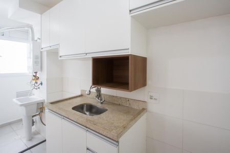 Cozinha de apartamento para alugar com 2 quartos, 42m² em Parque Maria Helena, São Paulo