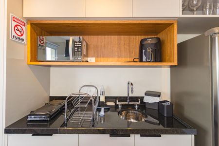 Studio para alugar com 21m², 1 quarto e sem vagaDetalhe - Cozinha