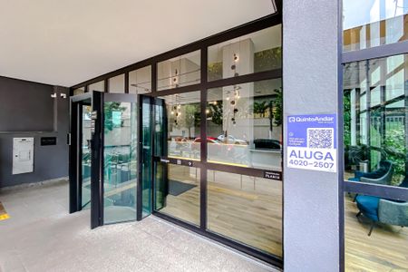 Studio para alugar com 24m², 1 quarto e sem vagaFachada - Plaquinha