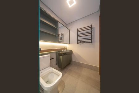 Banheiro de kitnet/studio para alugar com 1 quarto, 25m² em Jardim das Acacias, São Paulo