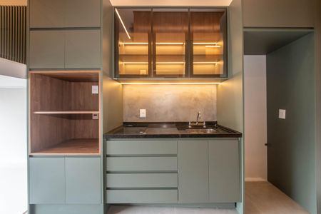 Studio à venda com 25m², 1 quarto e sem vagaCozinha