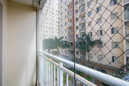 Varanda da sala de apartamento à venda com 3 quartos, 67m² em Vila Homero Thon, Santo André