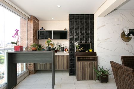 Varanda gourmet de apartamento à venda com 4 quartos, 157m² em Cidade Mãe do Céu, São Paulo