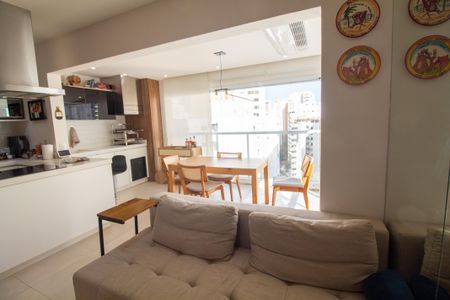 Sala de apartamento para alugar com 1 quarto, 48m² em Campo Belo, São Paulo